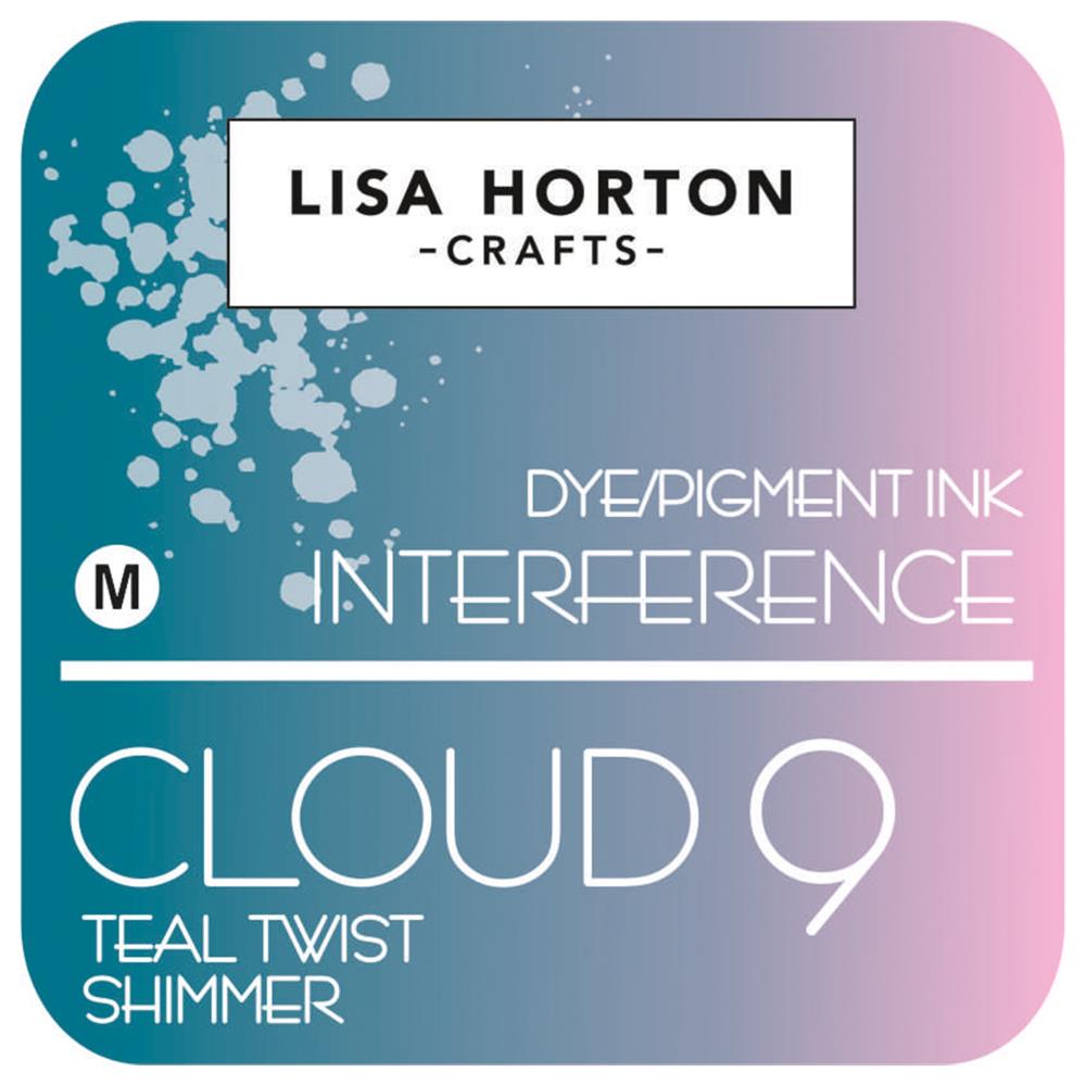 Lisa Horton Craft, Dye/Pigment Ink Interference, Teal Twist