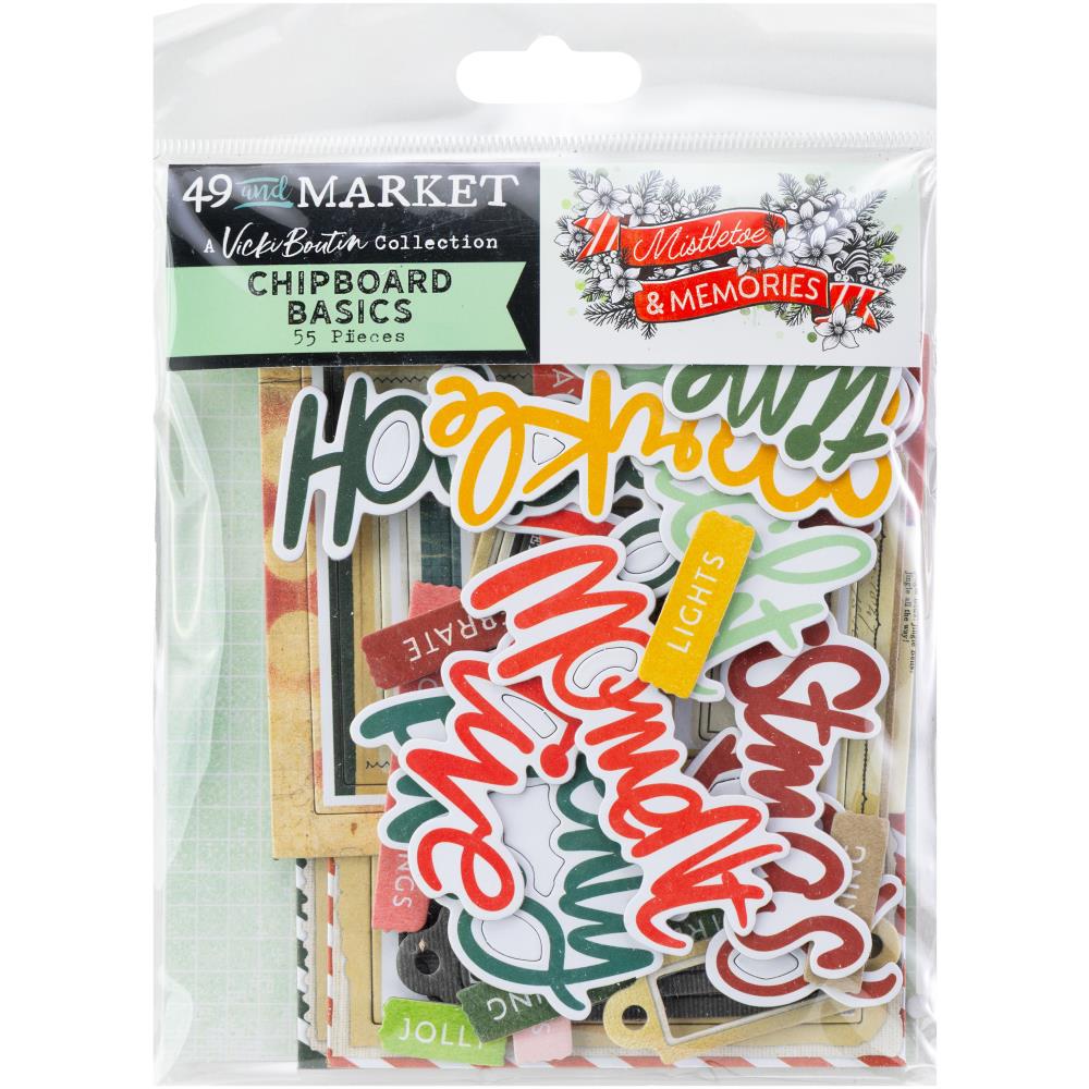 49th and Market, Mistletoe & Memories, Chipboard Basics