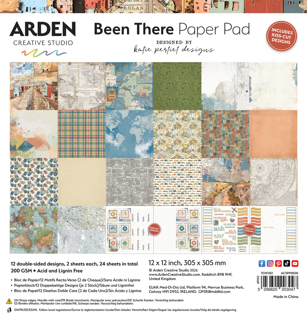 Arden Creative Studio, Been There Paper Pack
