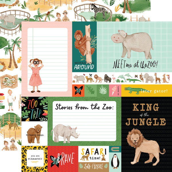 Echo Park, Animal Kingdom, Multi Journaling Cards