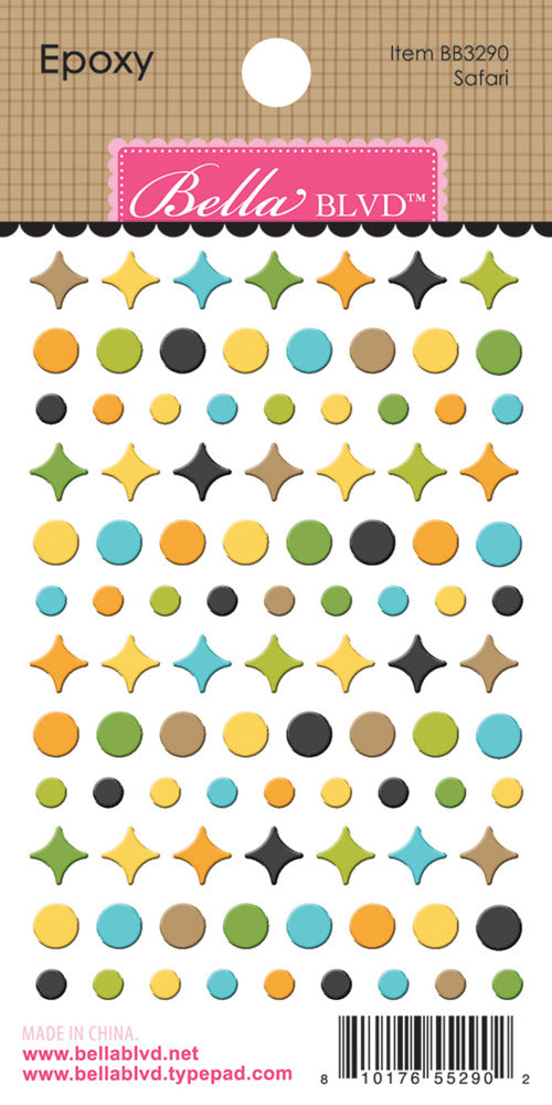 Bella Blvd., Zoo Day, Epoxy Sticker Pre-order