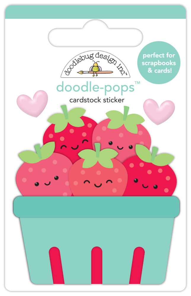 Doodlebug, Berry Sweet, Berry Basket Doodle Pop