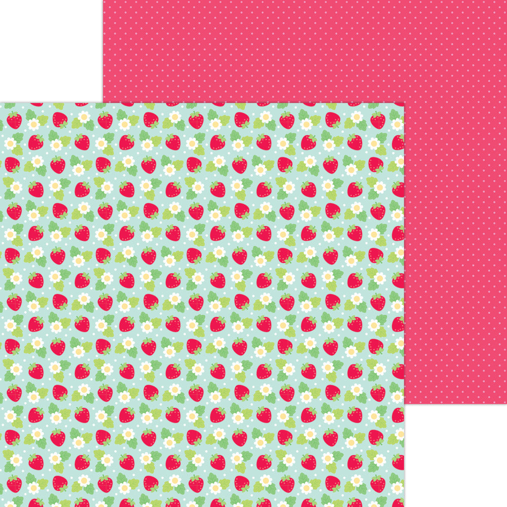 Doodlebug, Berry Sweet, 12x12 Paper Berry Sweet