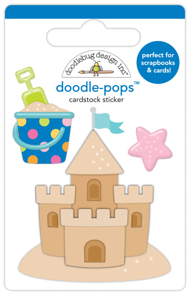 Doodlebug, Doodle-Pops 3D  Sticker, Diggin' Summer