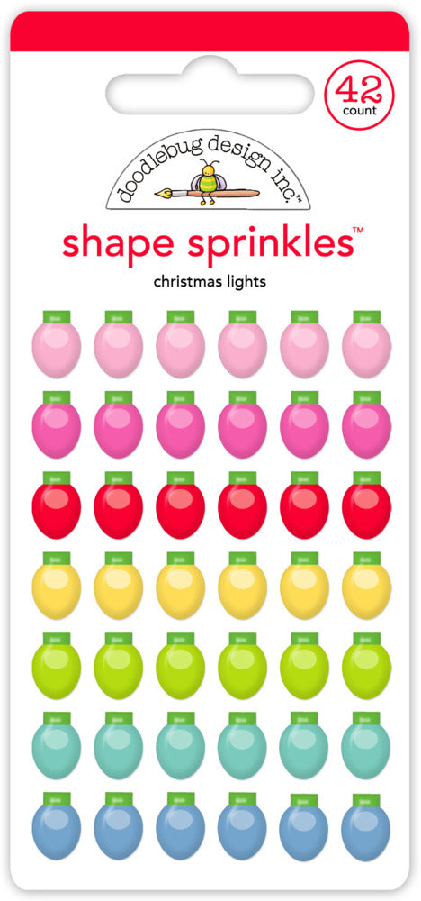 Doodlebug, Shape Sprinkles, Oh What Fun, Christmas Lights