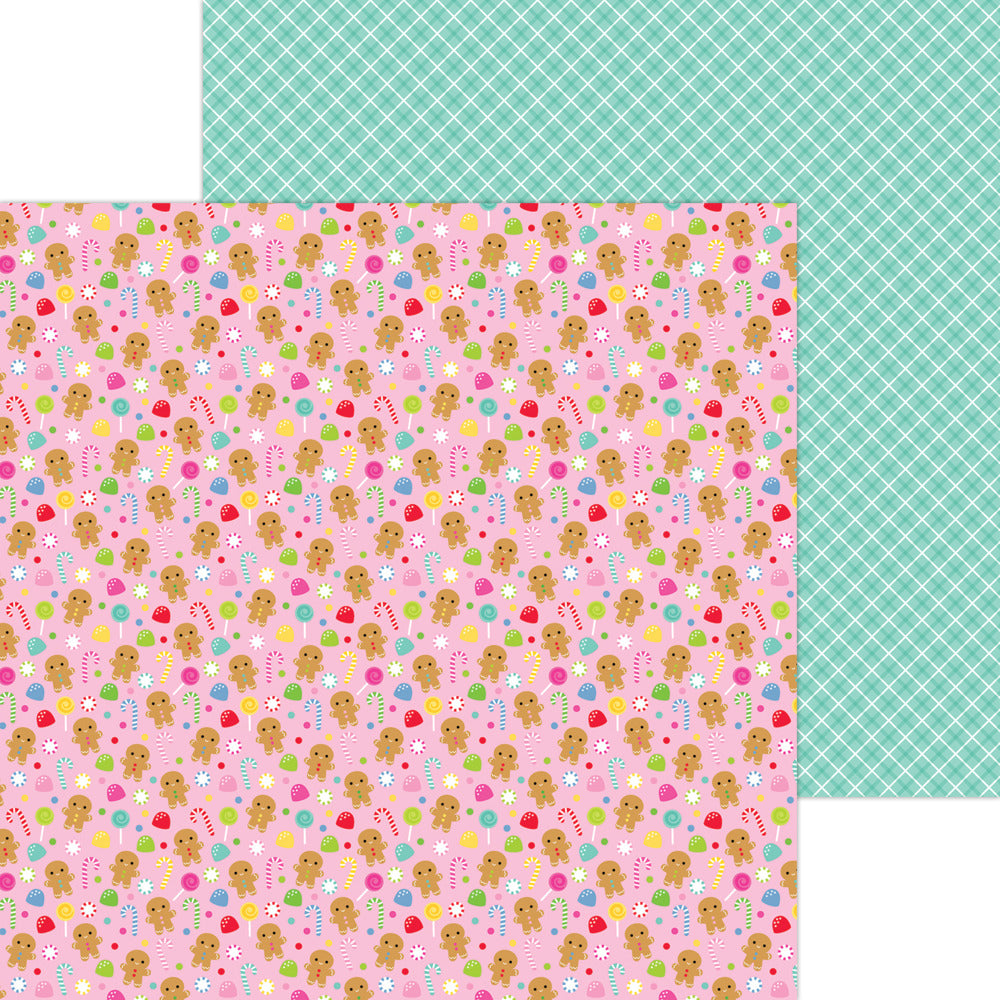 Doodlebug Design, 12X12 Patterned Paper, Oh What Fun - Cookies & Candy