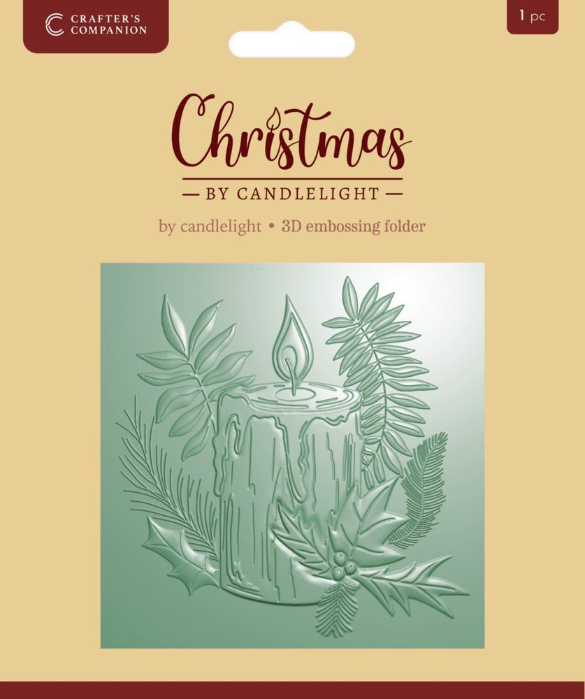 Crafter's Companion, 3D Embossing Folder, By Candlelight