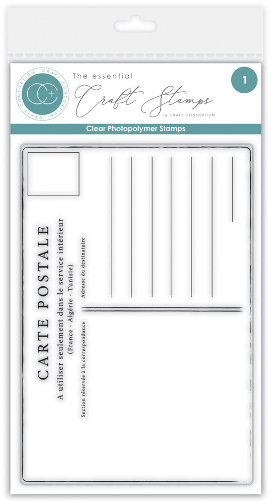 Craft Consortium, Clear Stamp, Postcard