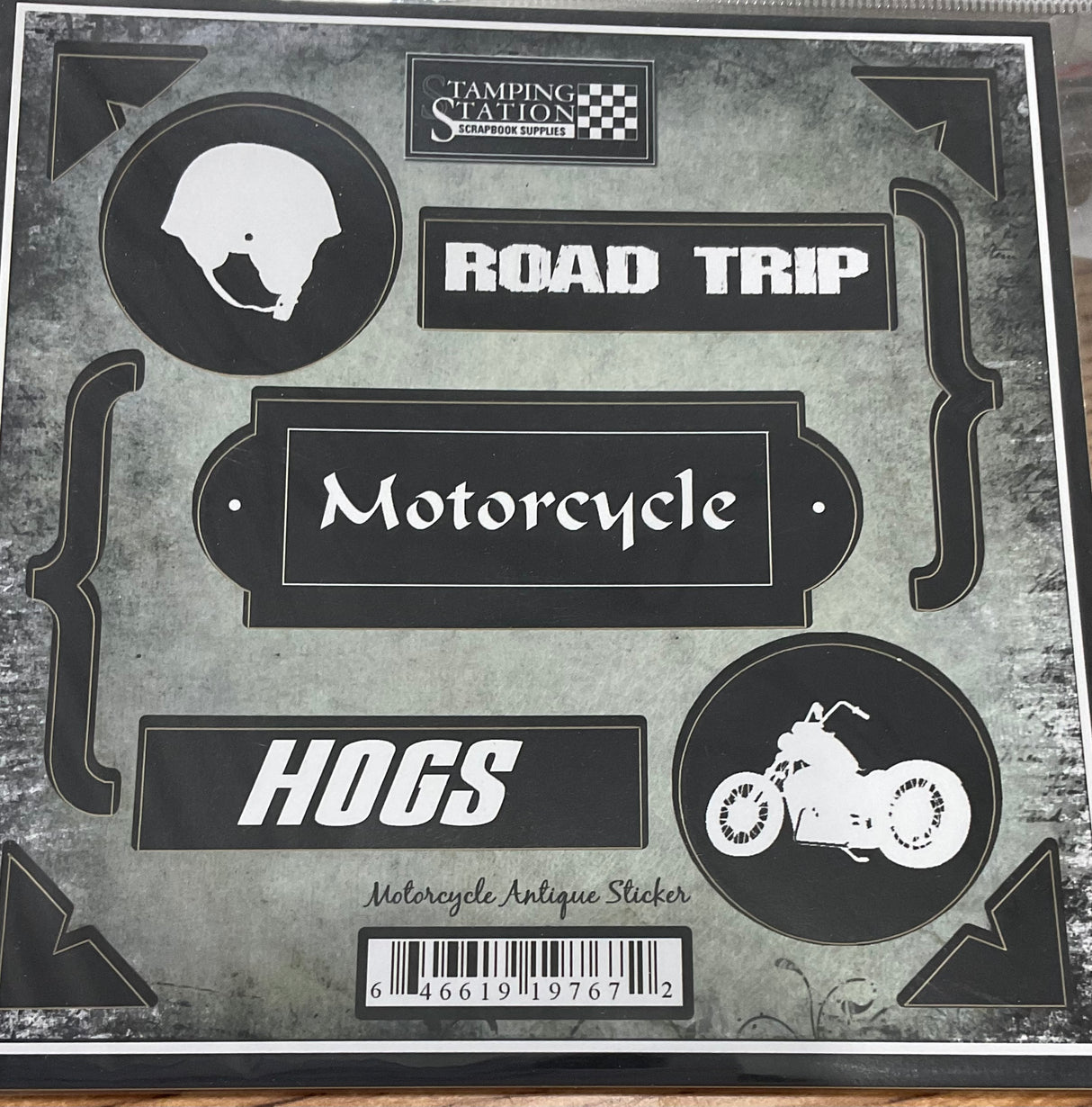 Stamping Station, Motorcycle Sticker