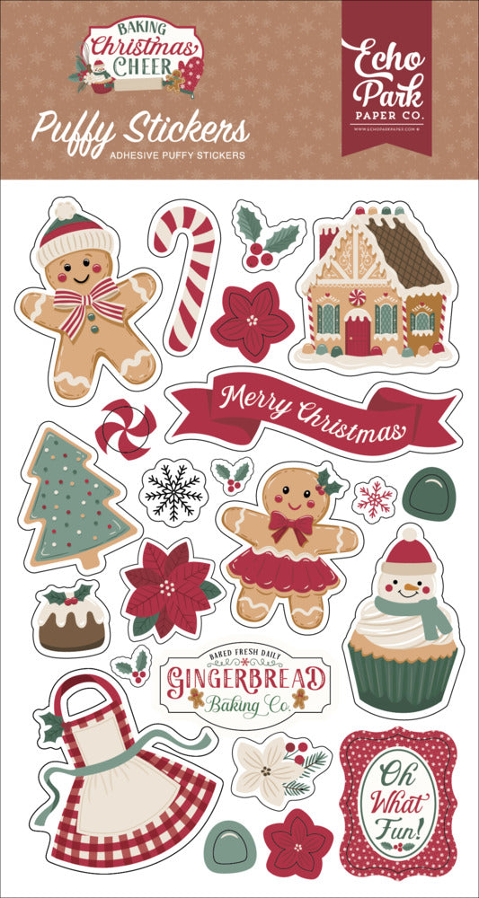 Echo Park, Puffy Stickers, Baking Christmas Cheer