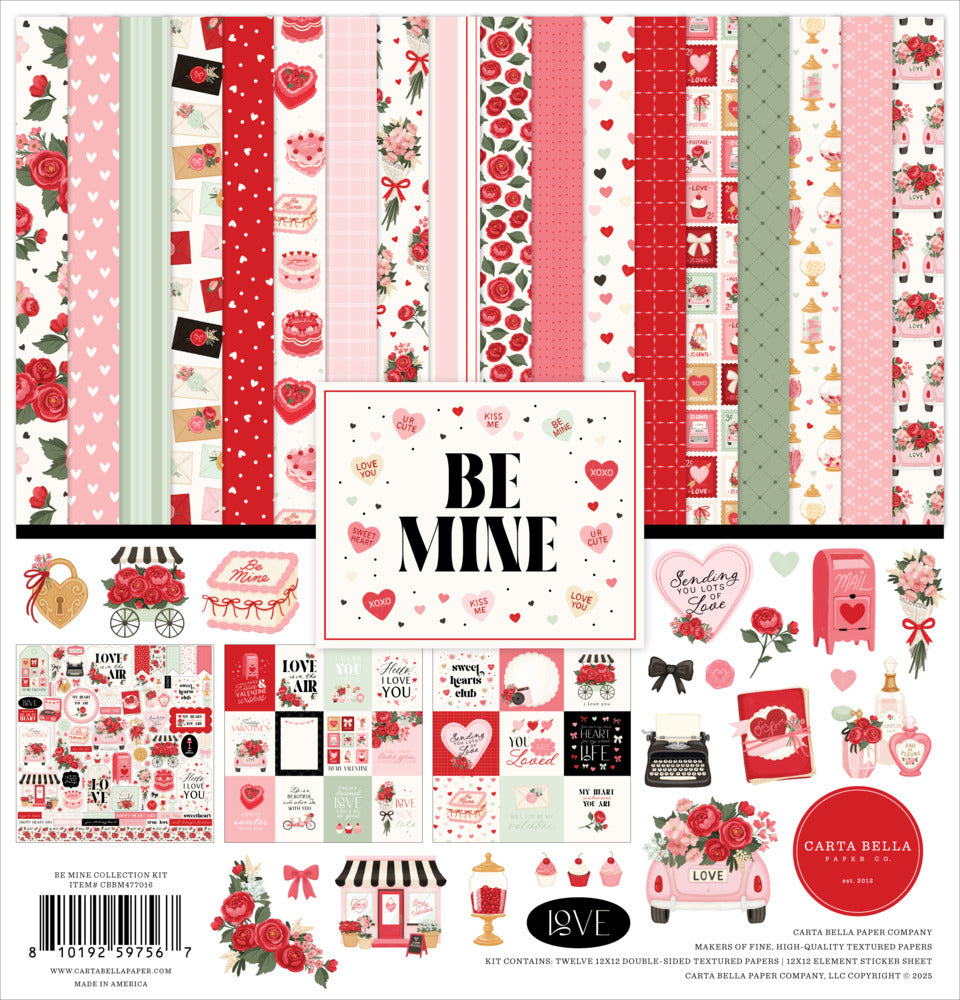Carta Bella, 12x12 Collection Kit, Be Mine