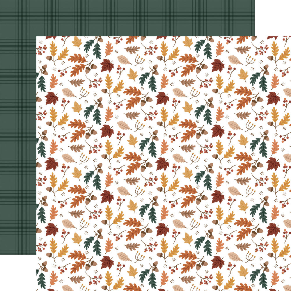 Echo Park, 12X12 Patterned Paper, Feels Like Fall - Fallen Fall Foliage