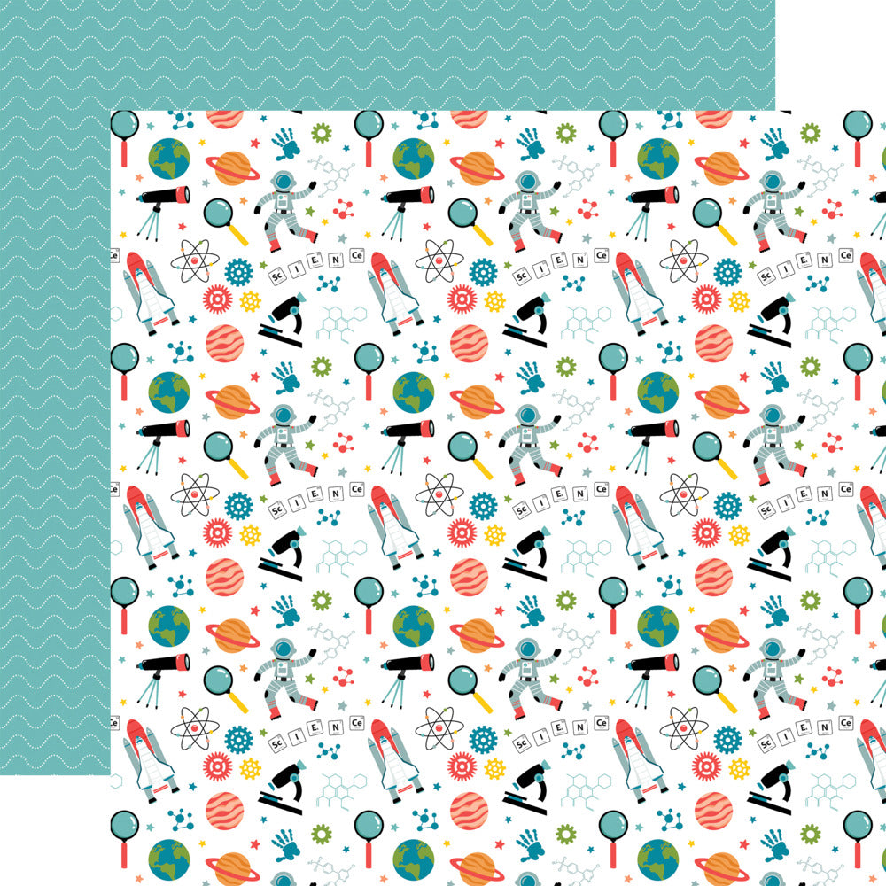 Echo Park, 12X12 Patterned Paper, Field Trip - Science Essentials