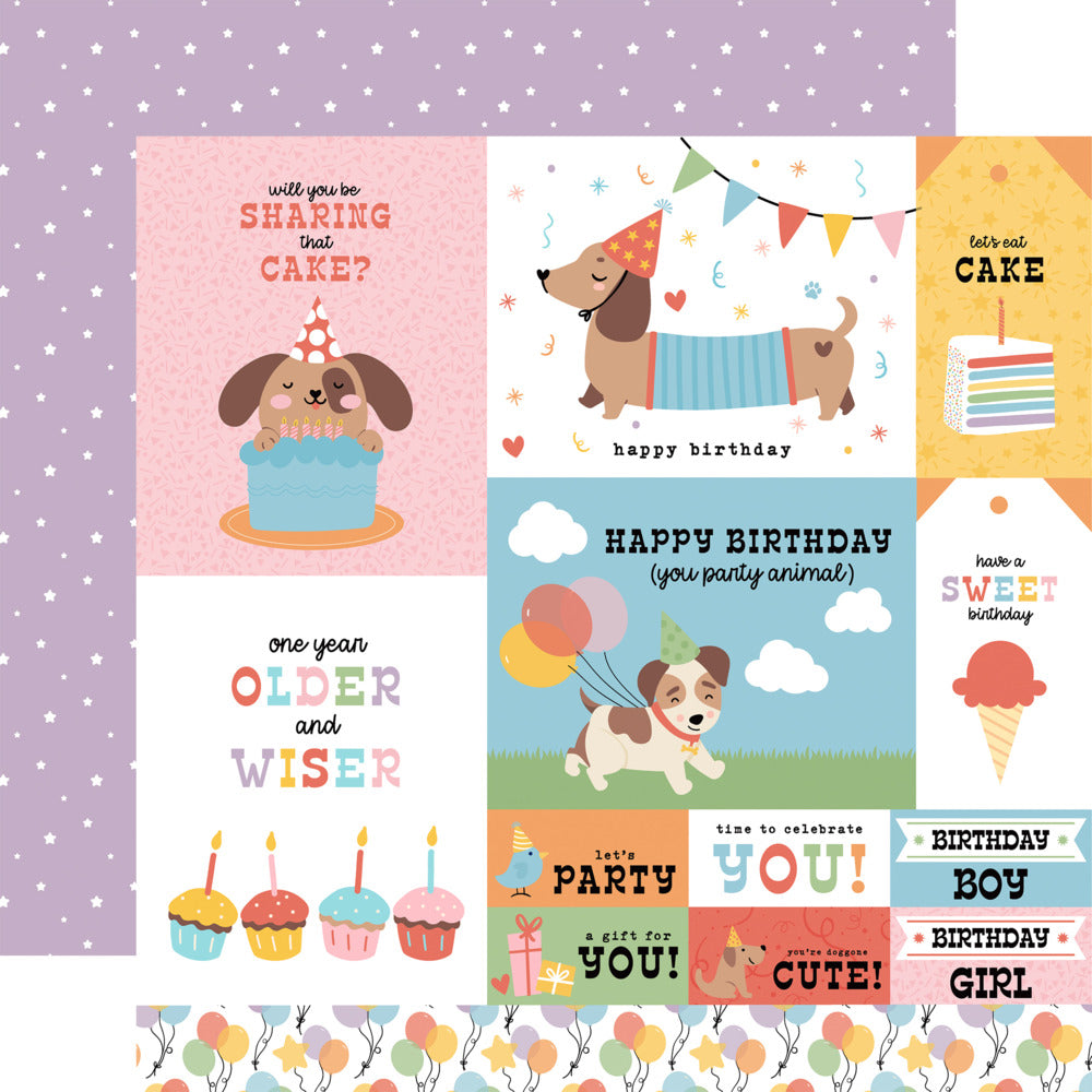 Echo Park, Party Animal, Multi Journaling Cards