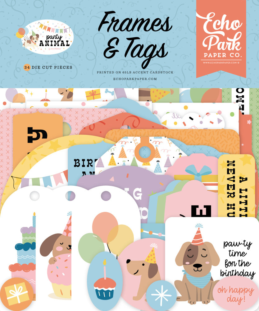 Echo Park, Party Animal, Frames & Tags