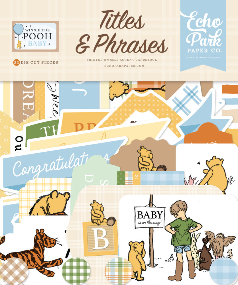 Echo Park Paper, Winnie the Pooh Baby, Titles & Phrases
