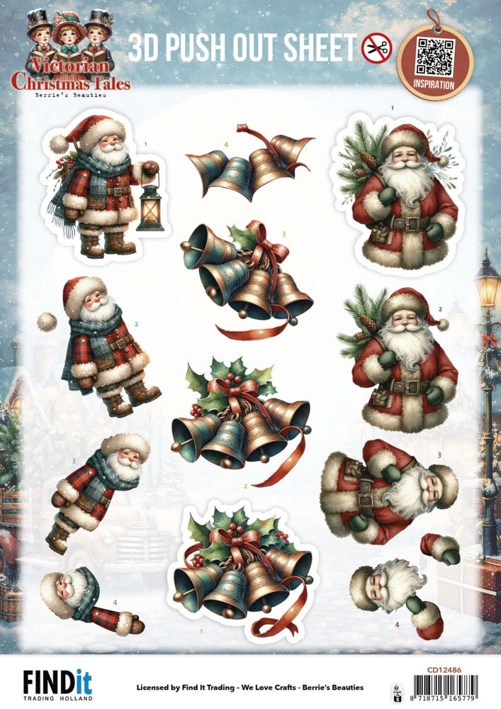 Find It, D Push Out Sheet, Victorian Christmas Tales - Timeless Christmas Bells Pre-order