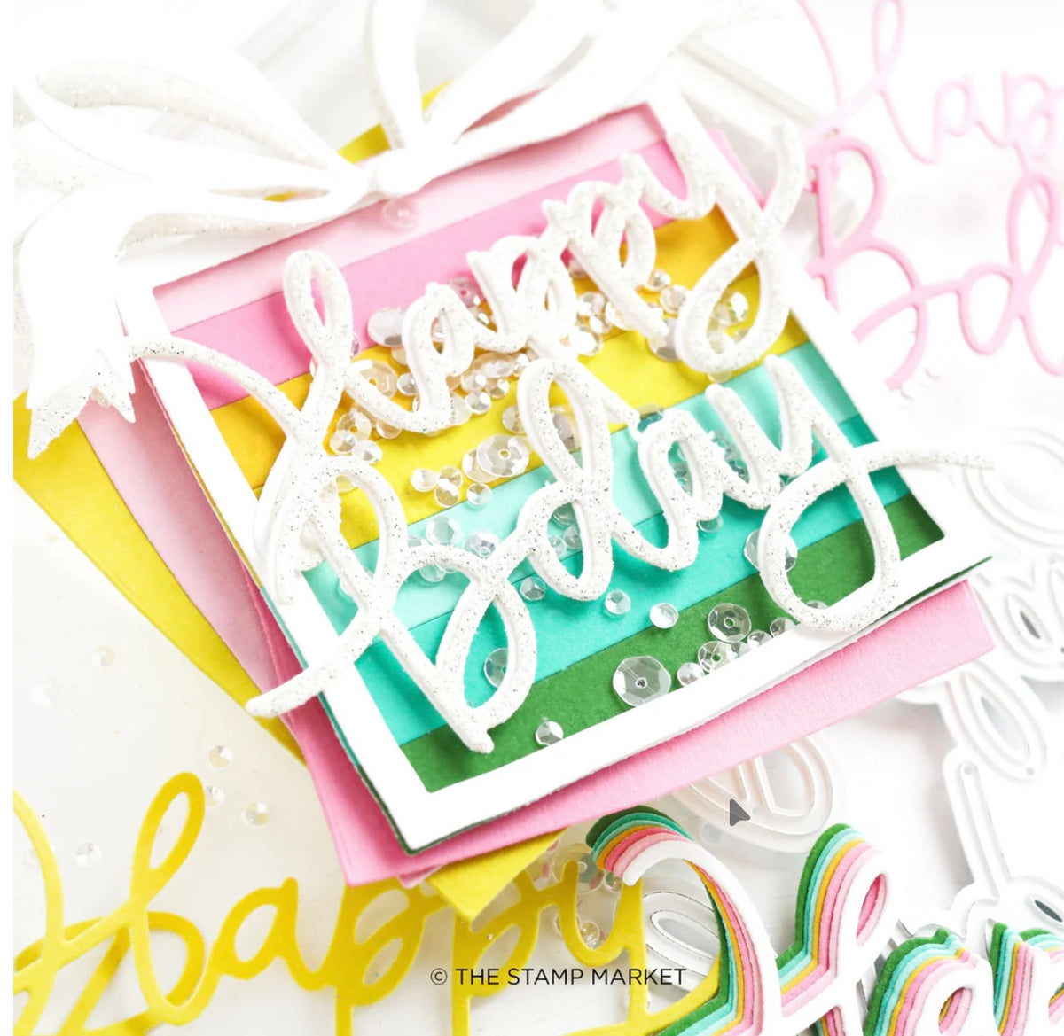 The Stamp Market, A big Happy BDay Die cut