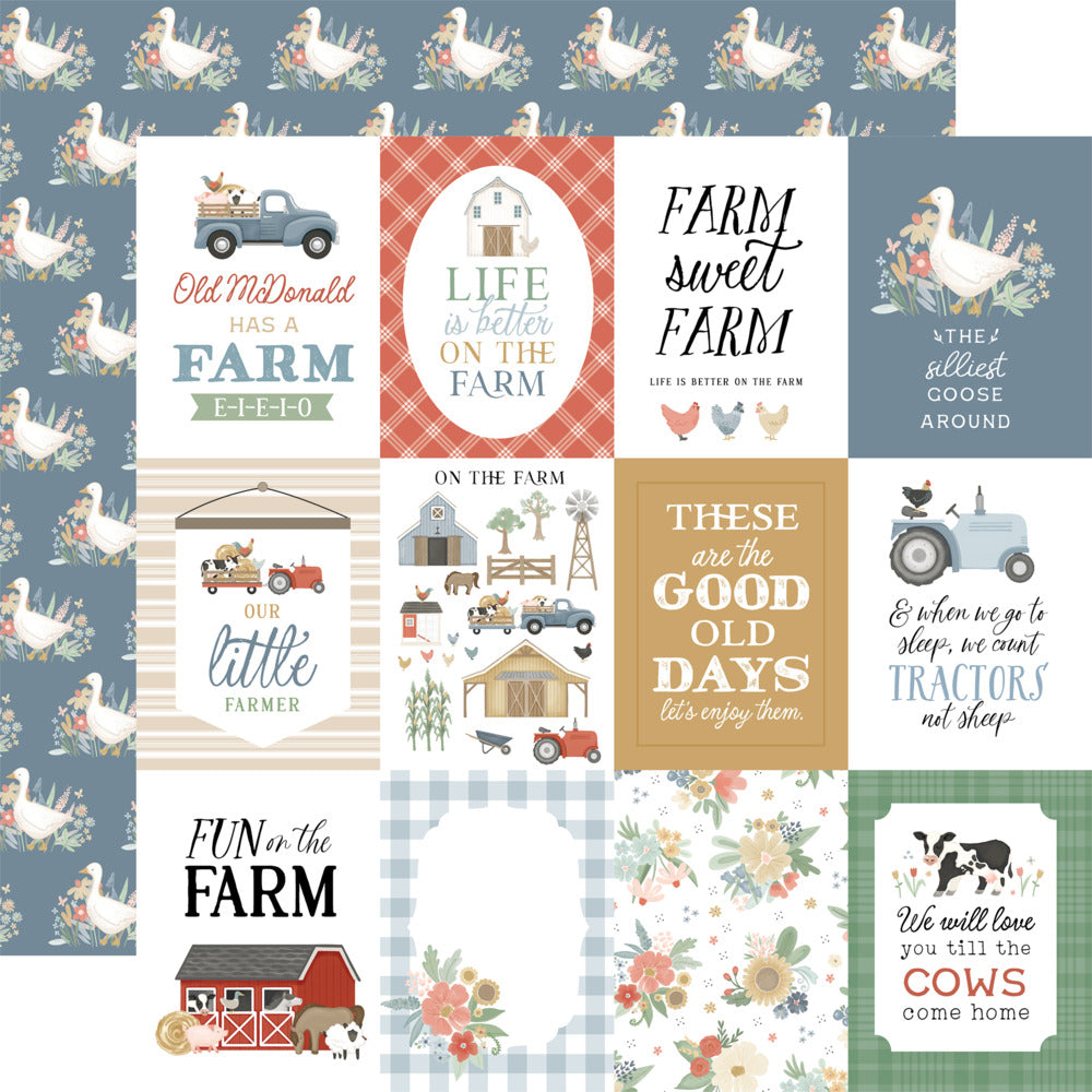 Carta Bella, On the Farm, 3x4 journaling Cards