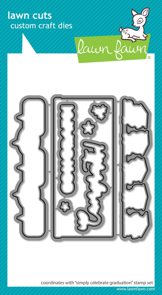 Lawn Fawn, Simply Celebrate, Graduation Stamp Set & Die set