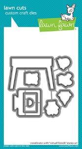 Lawn Fawn Virtual Friends Stamp + DIe SET