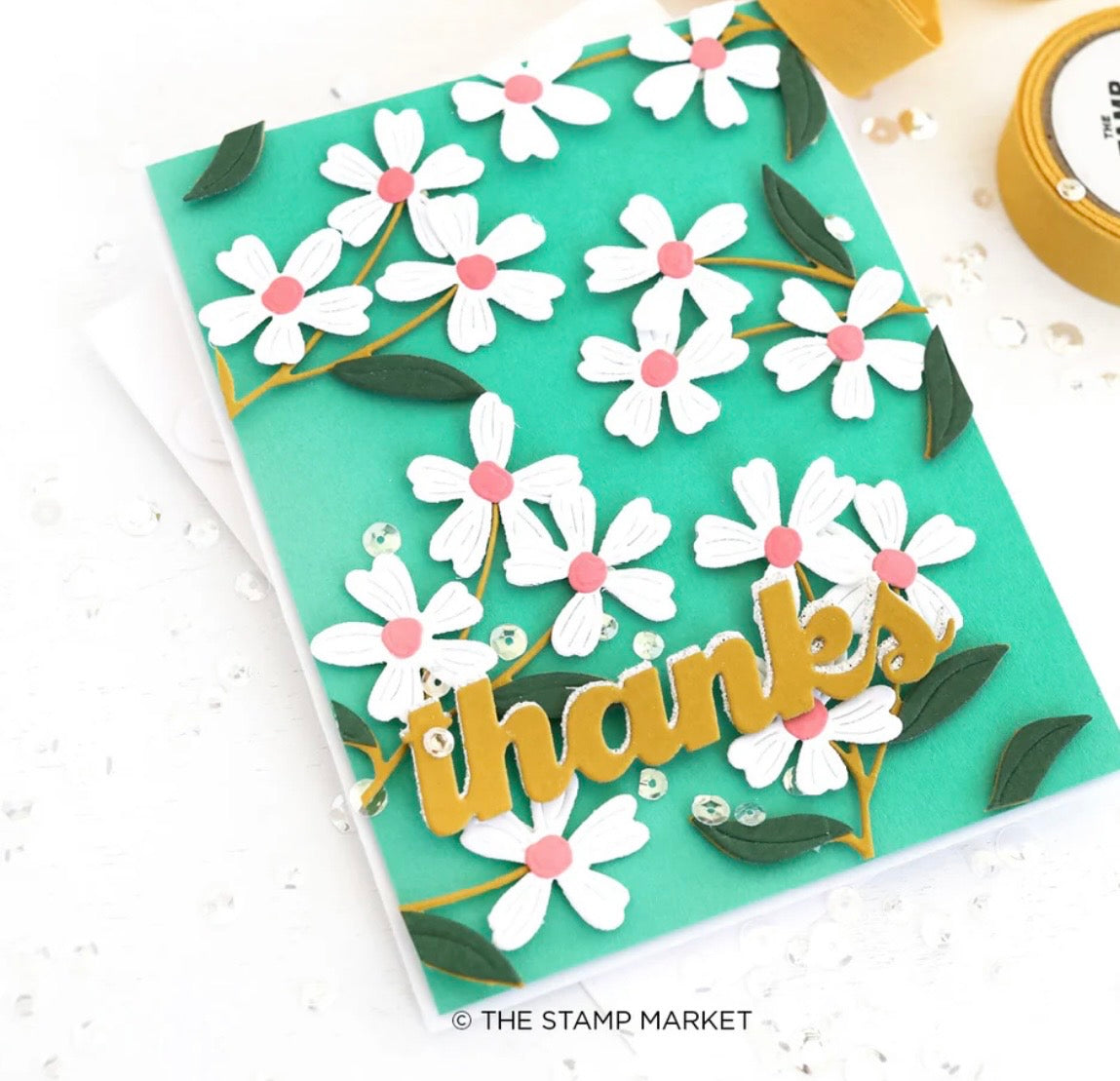 The Stamp Market, Trio of Daisies Die Cut
