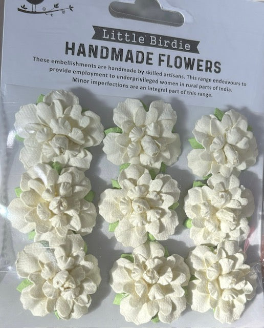 Little Birdie, Handmade Flowers Ivory
