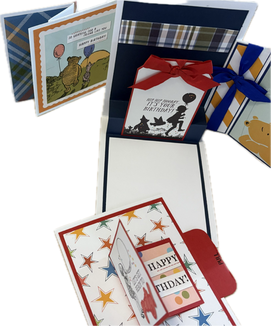 Marilyn Whatman, Winnie the Pooh Birthday Card Kit-8 Cards