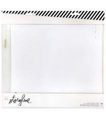 American Crafts, Storyline, 12x12 Ring Page Protectors & Refill Pages