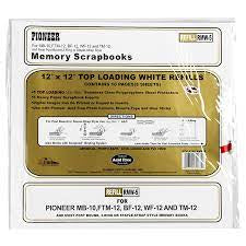 Pioneer Refill Pages for Post Bound Albums, Page Protectors 12x12
