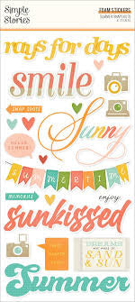 Simple Stories, Summer SnapShots Foam stickers