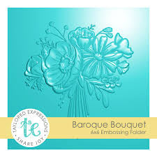 Taylored Expressions, Baroque bouquet 3D Embossing Folder
