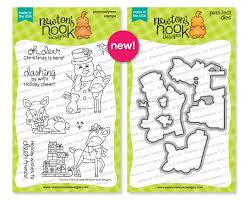 Newton’s Nook, Festive Fawns Stamp & Die