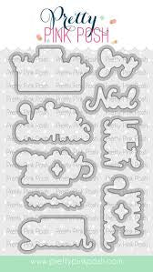 Pretty Pink Posh, Winter Greetings Stamp & Die