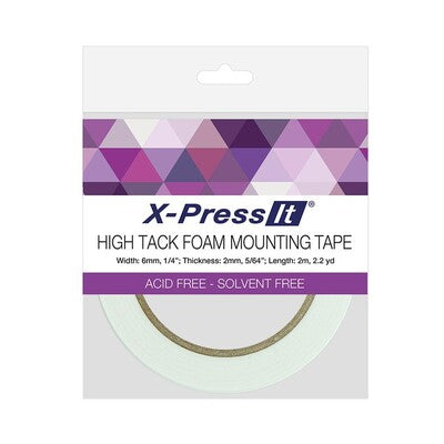 X-Press It, High Tack Foam Mounting Tape 1/4"
