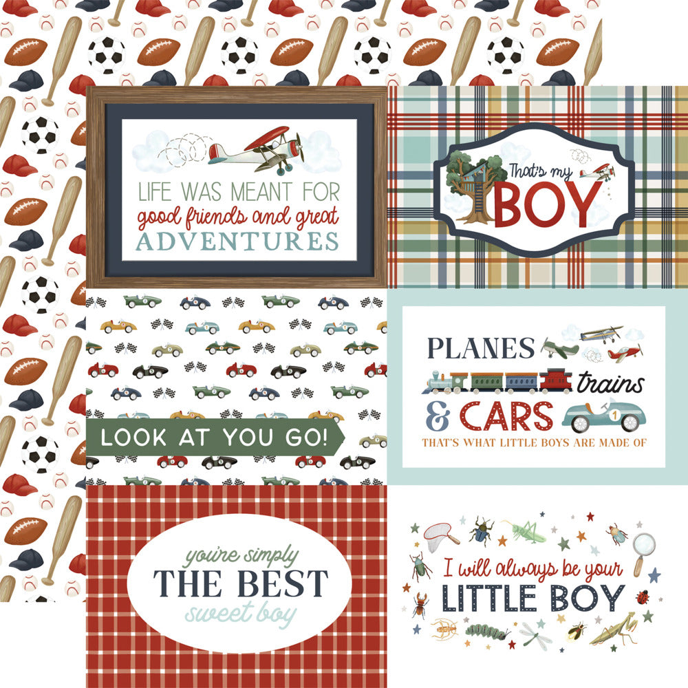 Carta Bella, That’s My boy, 6x4 Journaling Cards