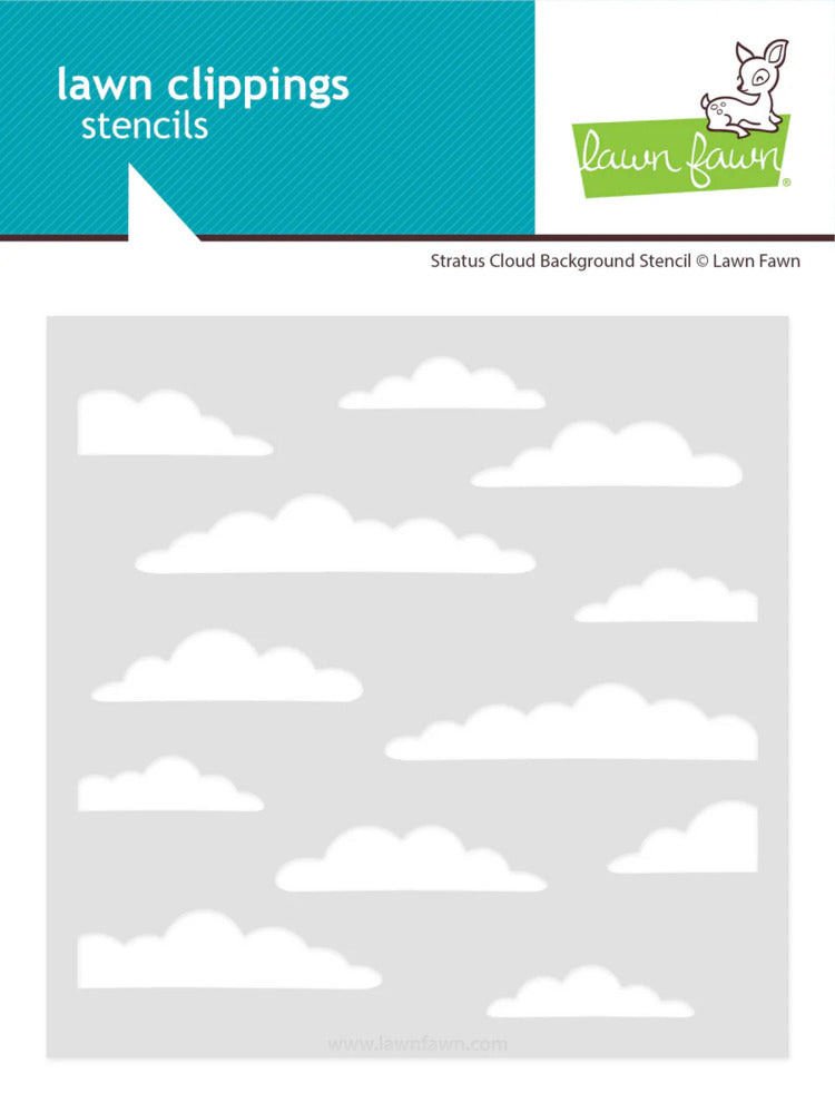 Lawn Fawn, Stratus Cloud Background Stencil