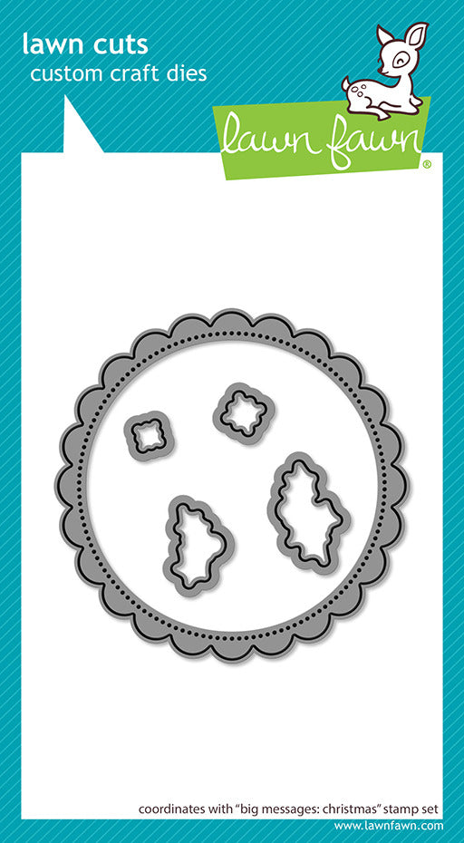 Lawn Fawn, Big Messages: Christmas Stamp & Die Set