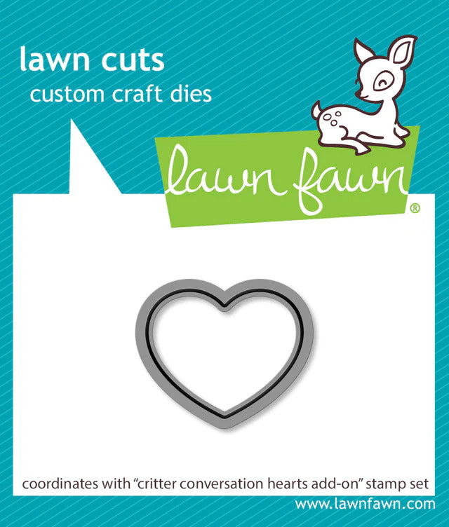 Clear Stamp, Critter Conversation Hearts Add- On Stamp & Die cut