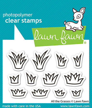 Lawn Fawn, Clear Stamp, All The Grasses SEt