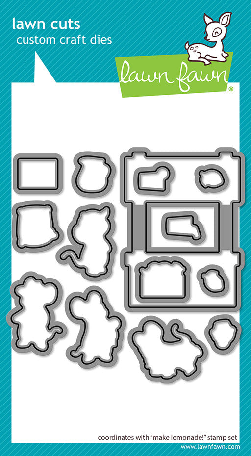 Lawn Fawn, Make Lemonade! Stamp & Die Cut Set