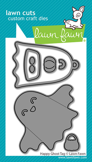 Lawn Fawn, Happy Ghost Tag Die Cut