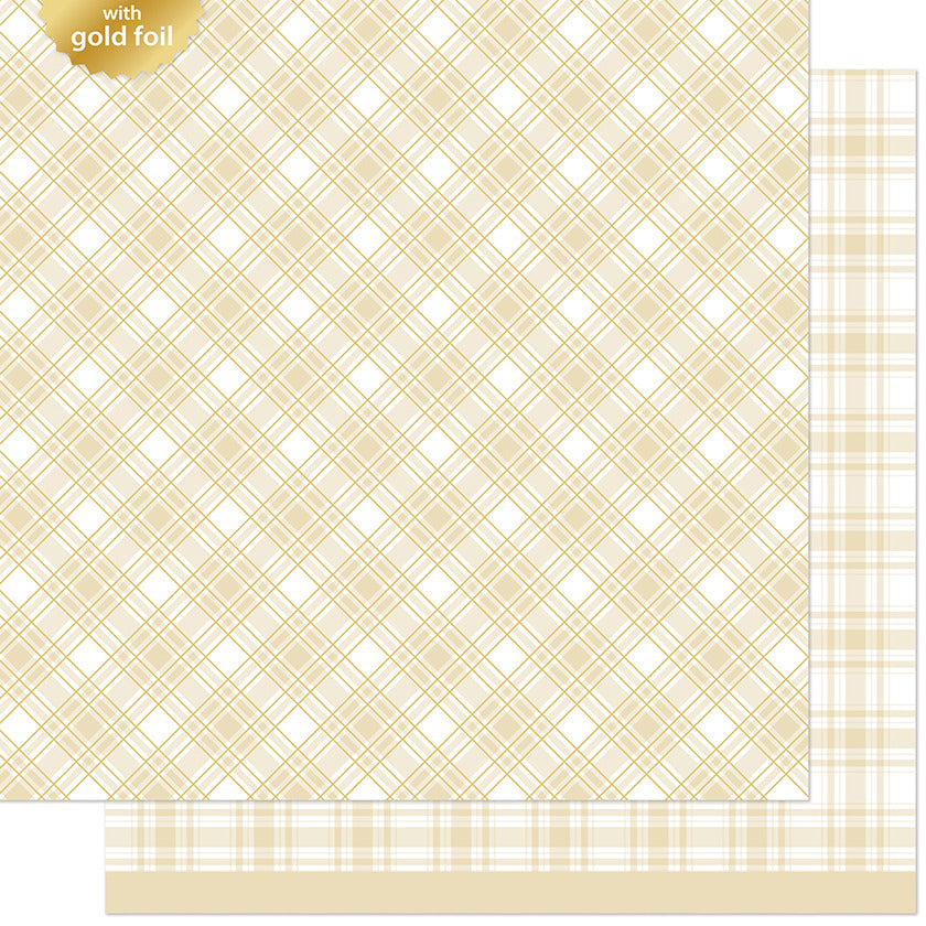 Lawn Fawn, 12X12 Patterned Paper, Let It Shine Holiday Plaids - Cozy Cabin