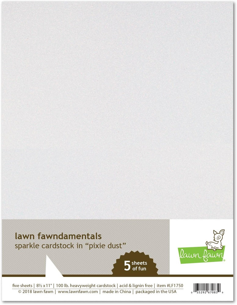 Lawn Fawn, Sparkle Cardstock-Pixie Dust