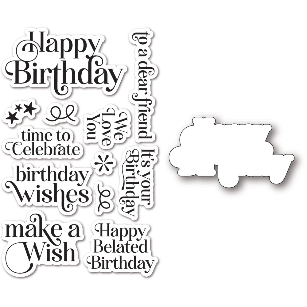 Memory Box, Stamp and Die, Birthday Greetings