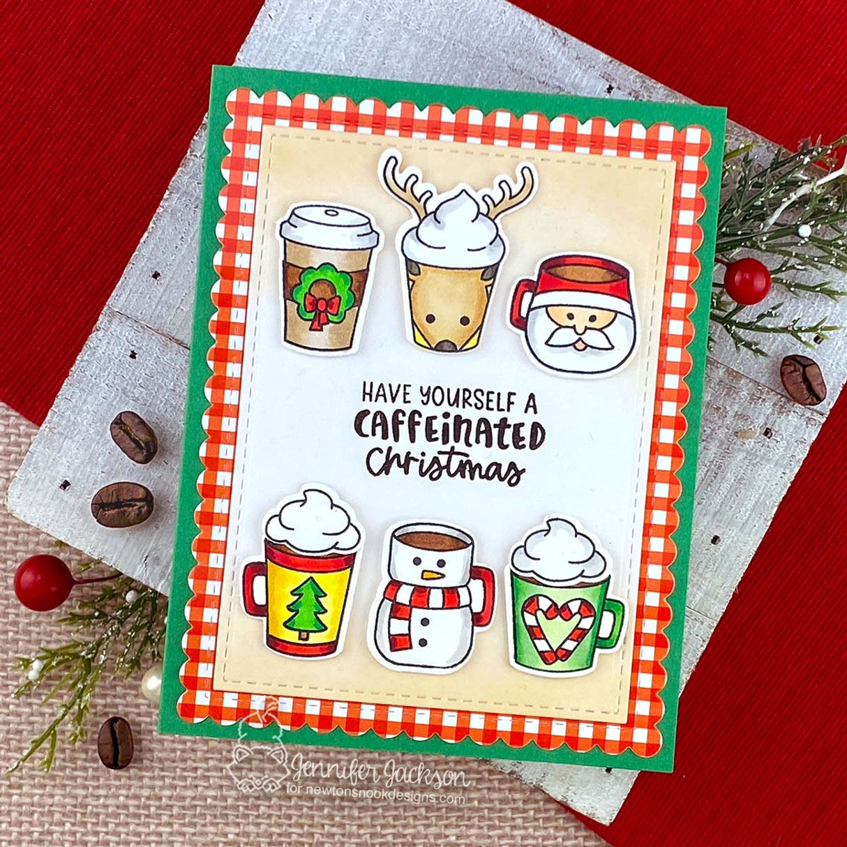 Newton's Nook, Christmas Mugs Stamp set