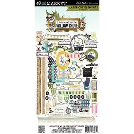 49 and Market, Vickie Boutin, Curiosities in Willow Grove, Laser Cut Elements