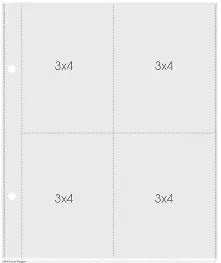 Simple Stories, Snap 6x8 Pocket Pages,3x4