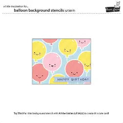 Lawn Fawn, Ballon Background Stencils