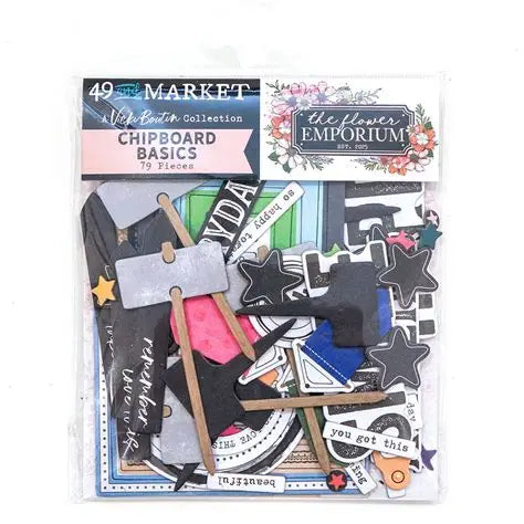 49 & Market, The Flower Emporium, Chipboard Basics